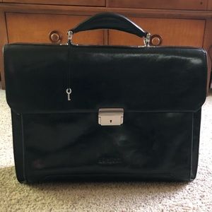 Navyboot black leather attaché